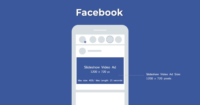 Facebook slideshow video ad size