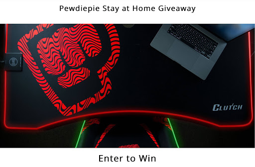 Pewdiepie Stay at Home Giveaway