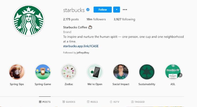 Starbucks Instagram