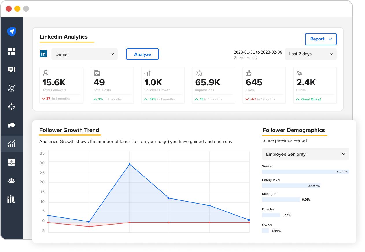 Analyze Followers Growth