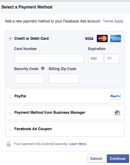 Choose a Payment Option