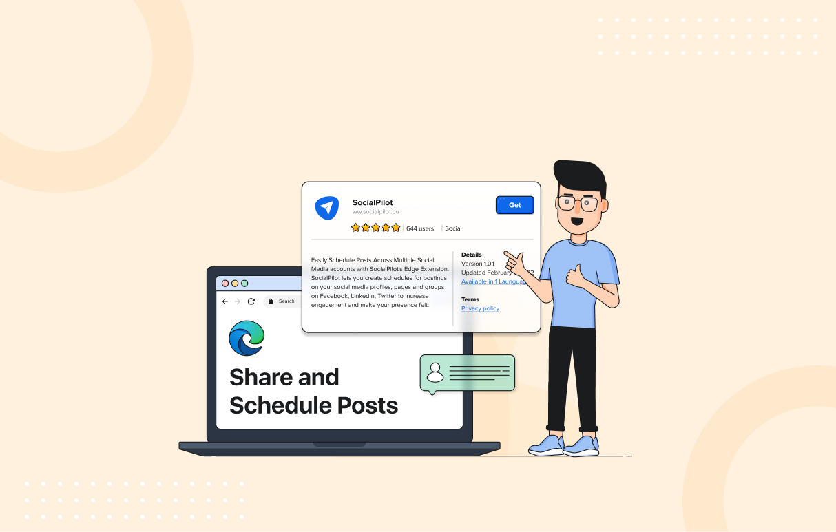 Share and Schedule Posts with SocialPilot’s Microsoft Edge Extension
