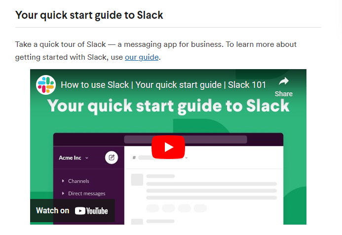 start guide to slack