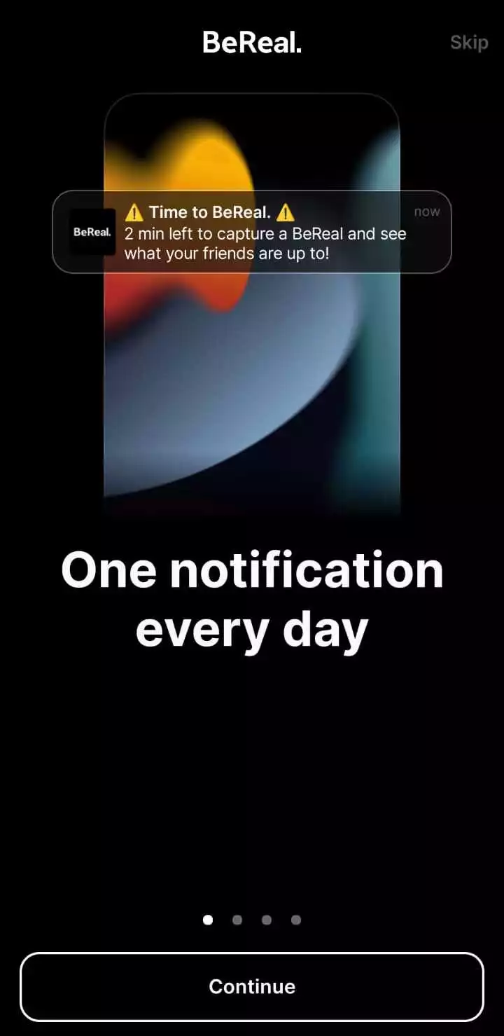 bereal notification