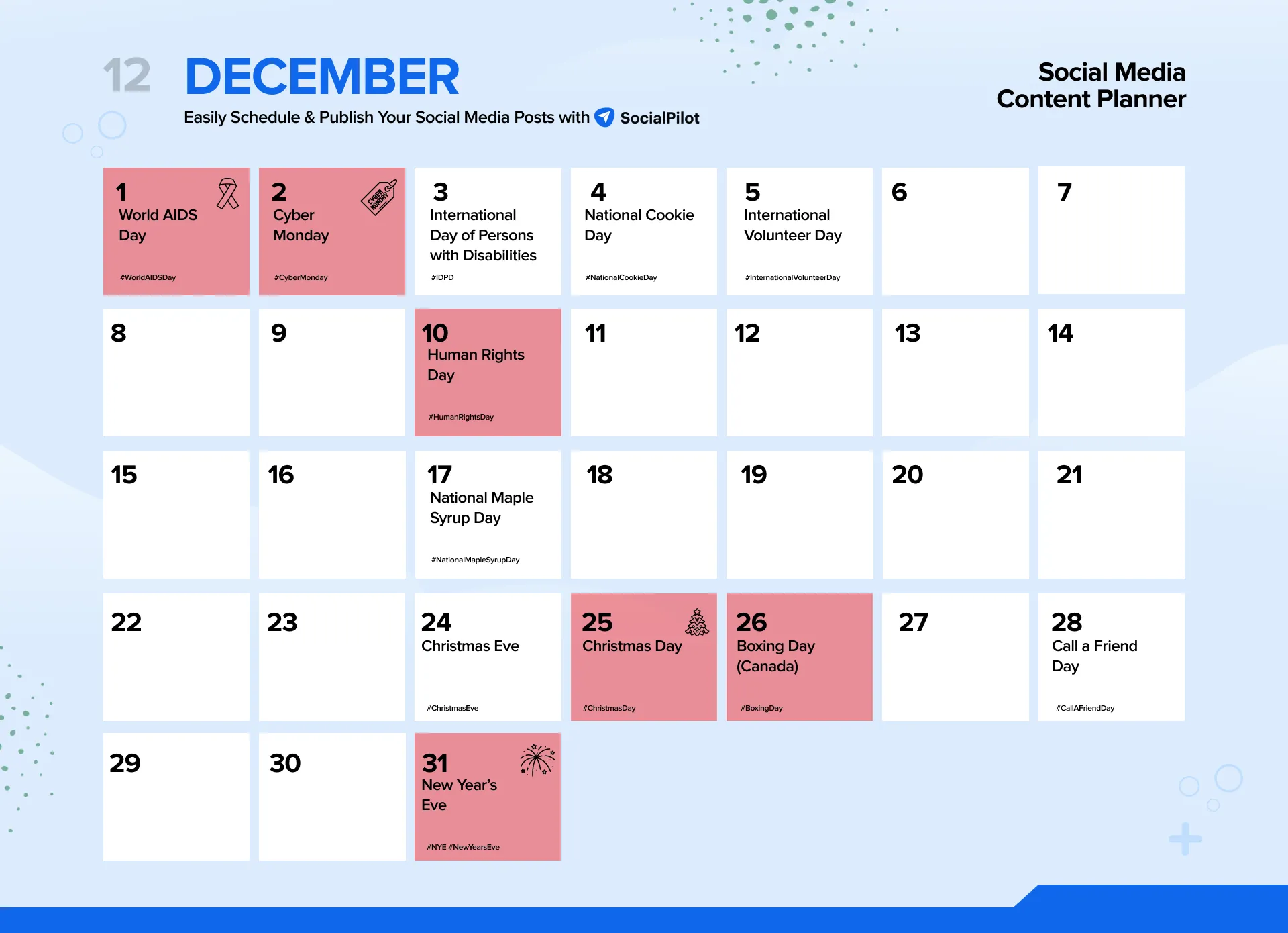 December 2024 Social Media Holidays