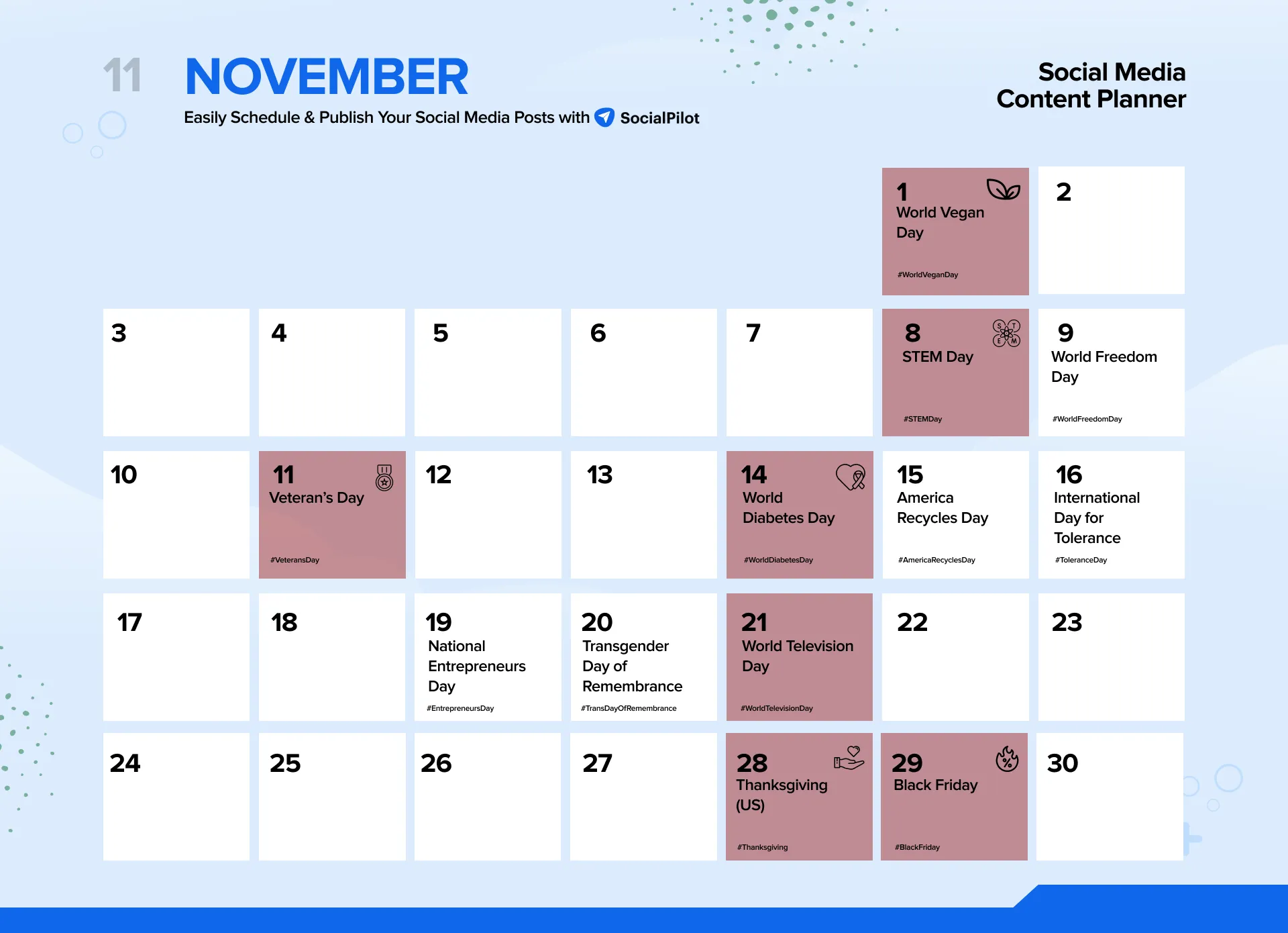 November 2024 Social Media Holidays