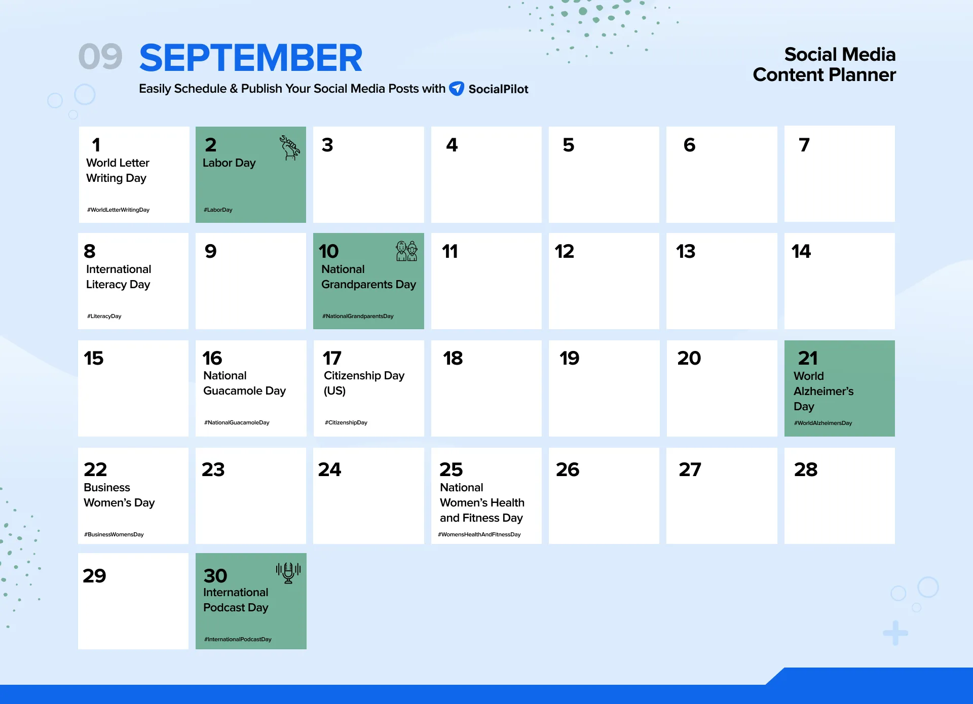 September 2024 Social Media Holidays