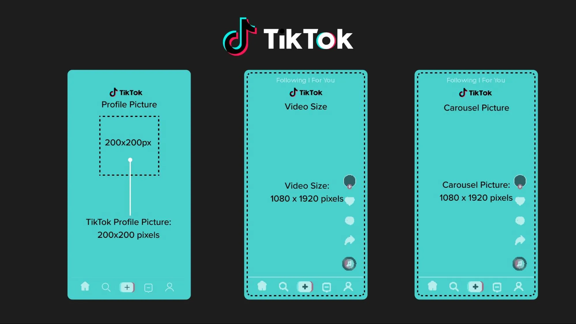 TikTok Image Sizes