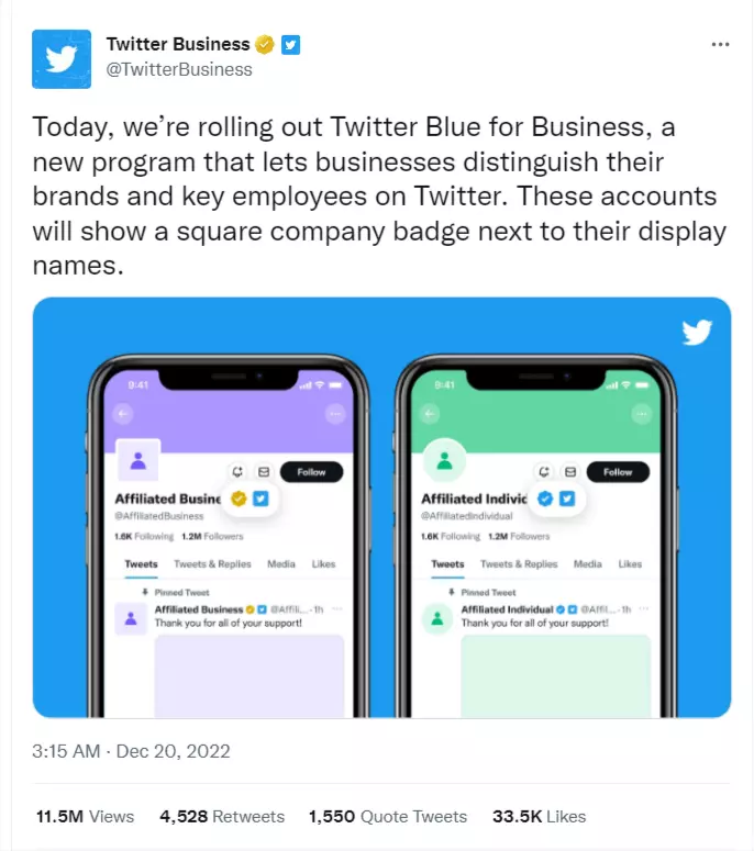 twitter business